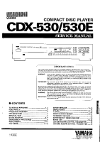 Yamaha CDX-530-E - Service Manual 